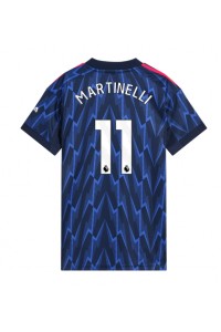 Arsenal Gabriel Martinelli #11 Fotballdrakt Borte Klær Dame 2025-26 Korte ermer